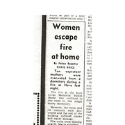 Women escape fire at home